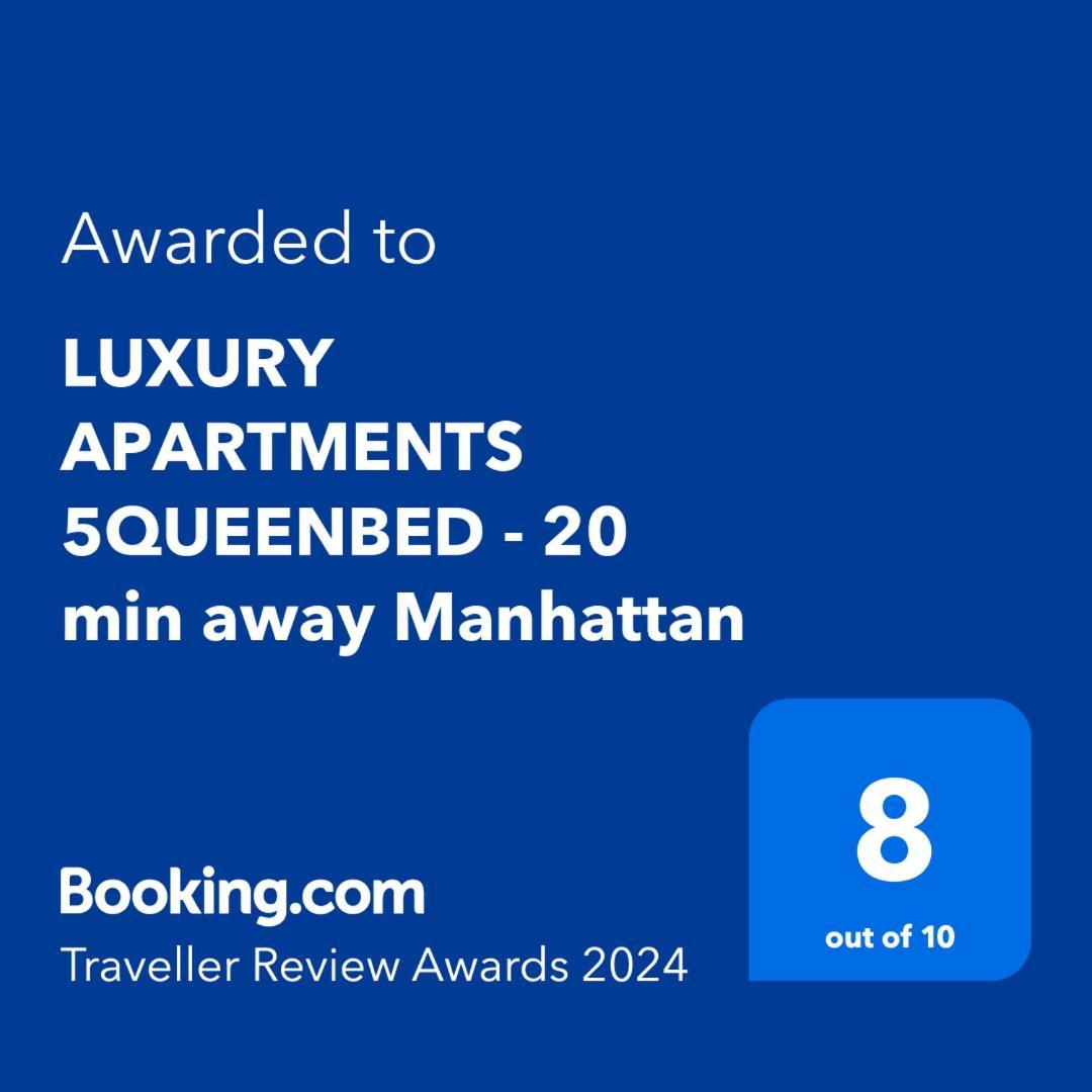 Luxury Apartments 5Queenbed - 20 Min Away Manhattan Джерсі-Сіті Екстер'єр фото